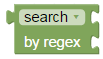 Block "Search by regex"