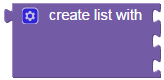 Block "Create list with"