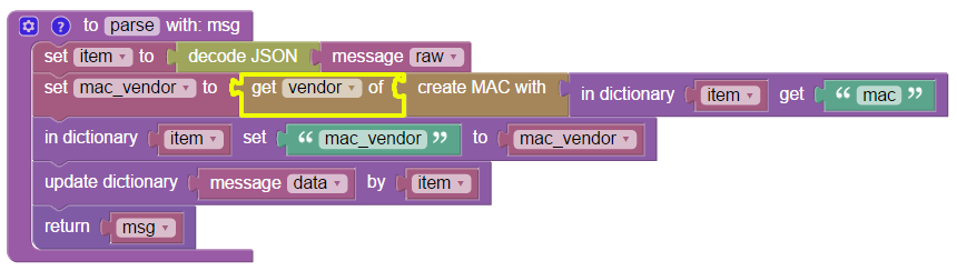 Example of "MAC subscript" block