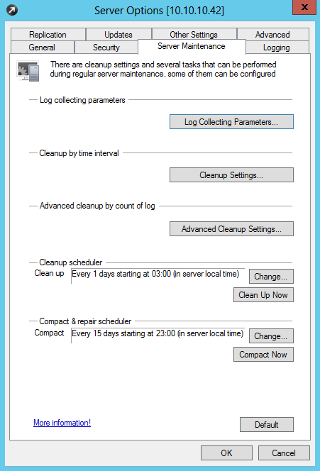 Logging configuration