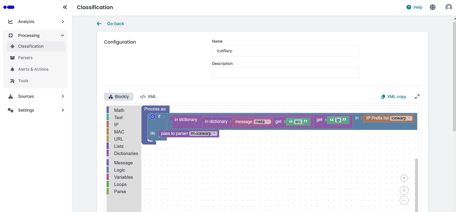 Add condition to classifier
