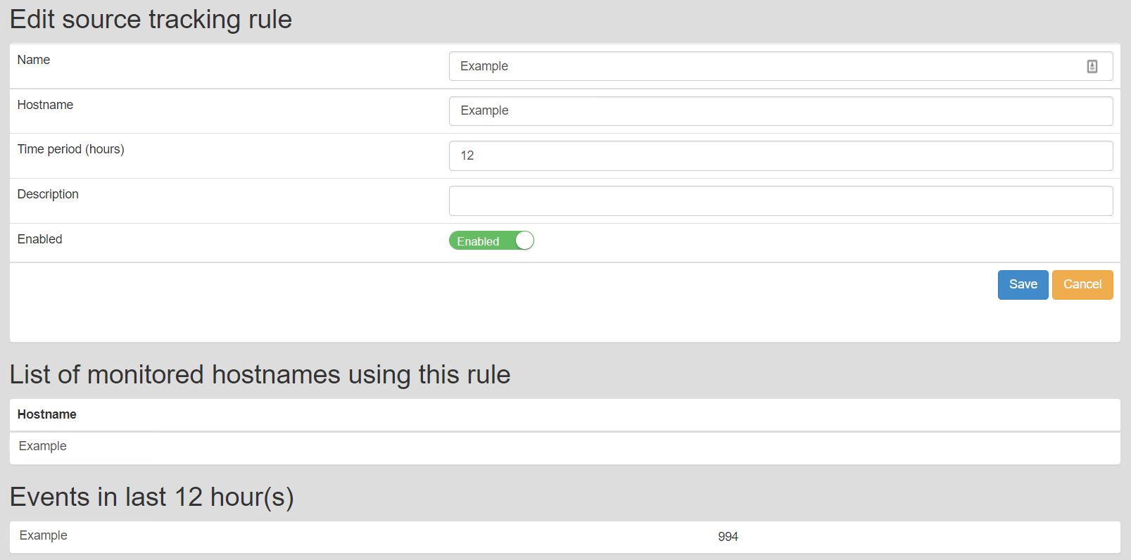 Source tracking rules