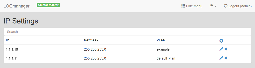 IP addresses