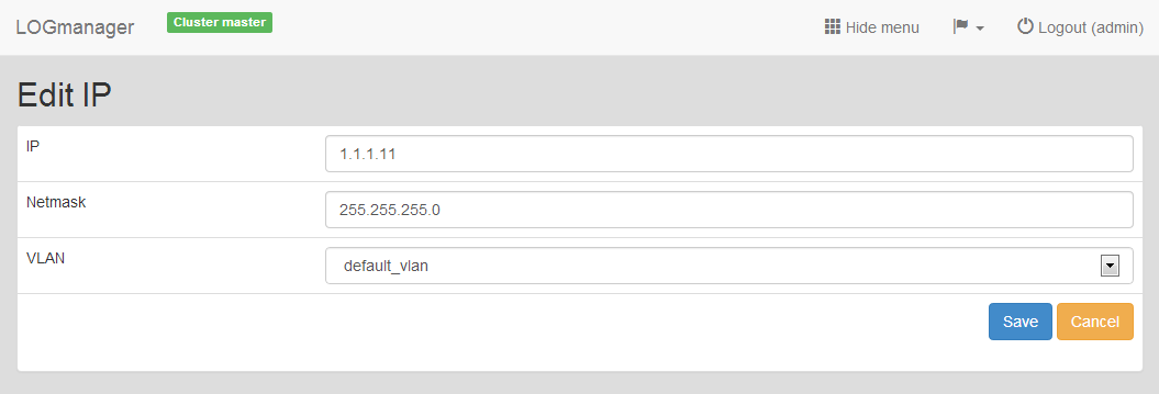 IP addresses | Logmanager documentation