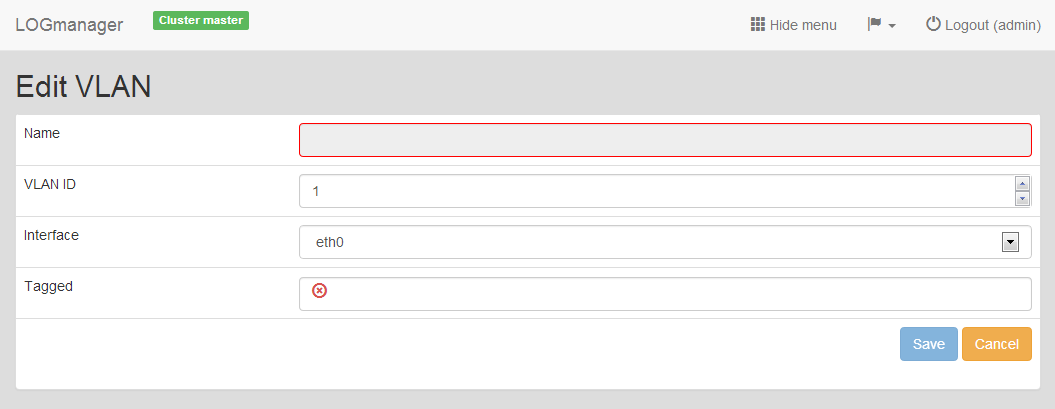 Editing existing VLAN