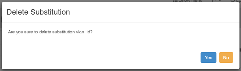Deleting a substitution