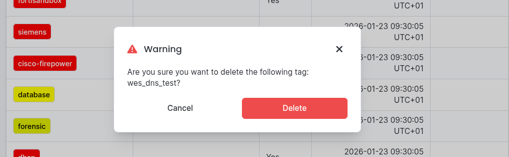 Delete tag