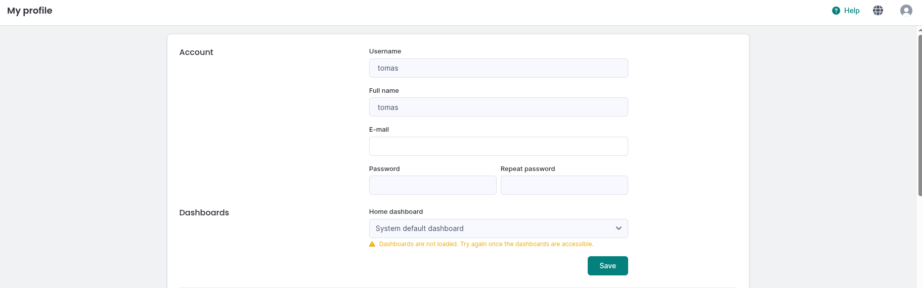 LDAP User settings in my profile
