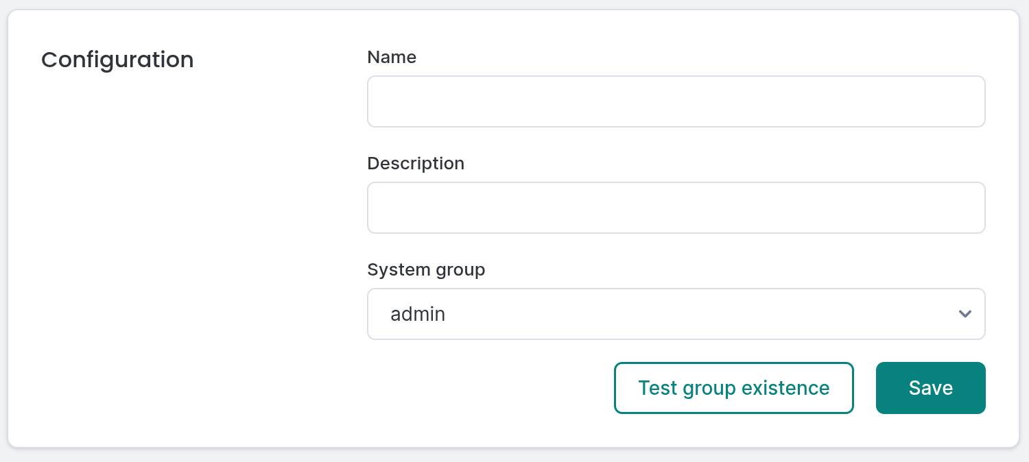 Adding new SSO Group