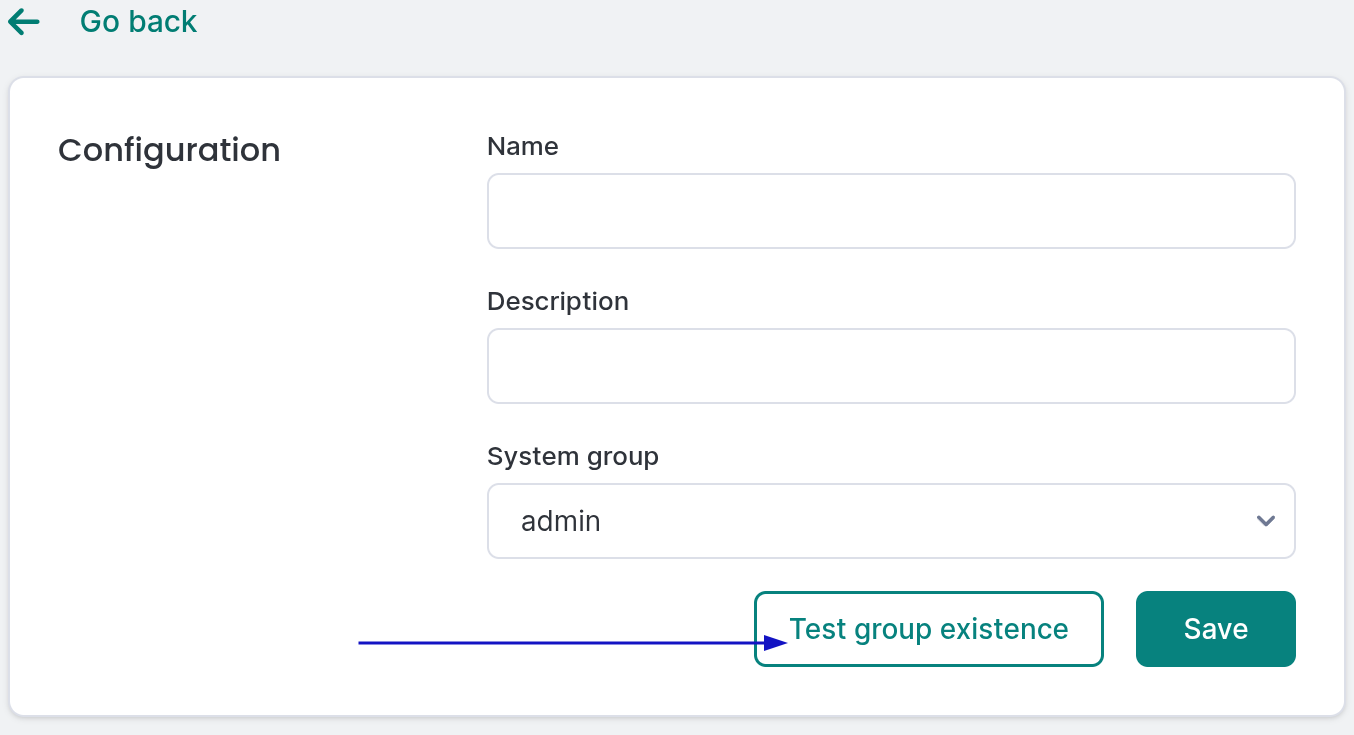 Test button location