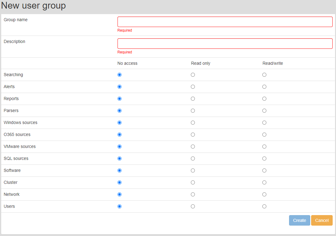 Creating new system group